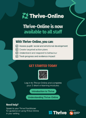 Thrive-Online poster for staff