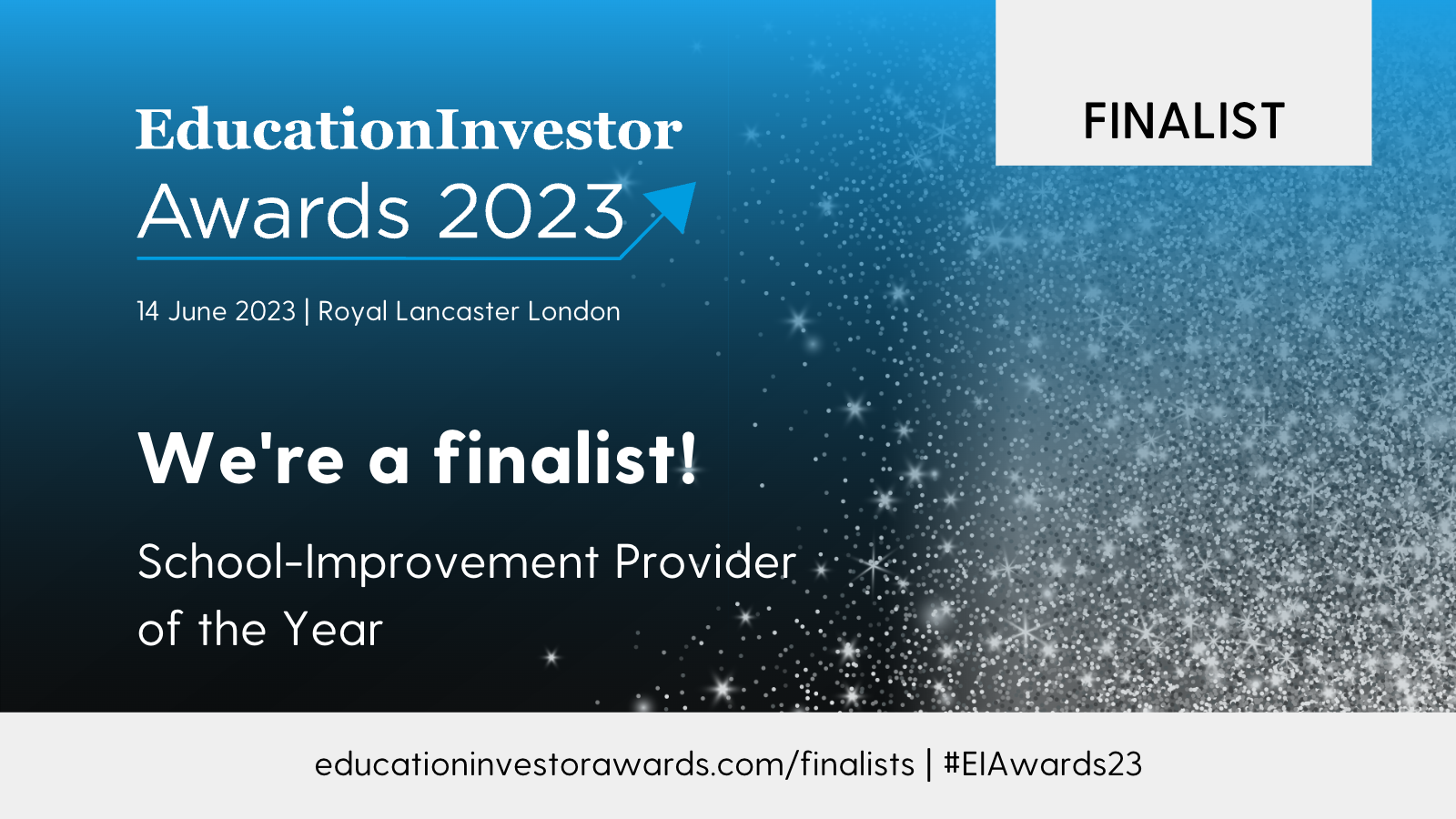 2023 EducationInvestor Awards Finalist graphic