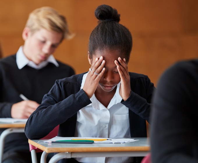 How can mindfulness help to reduce exam anxiety?